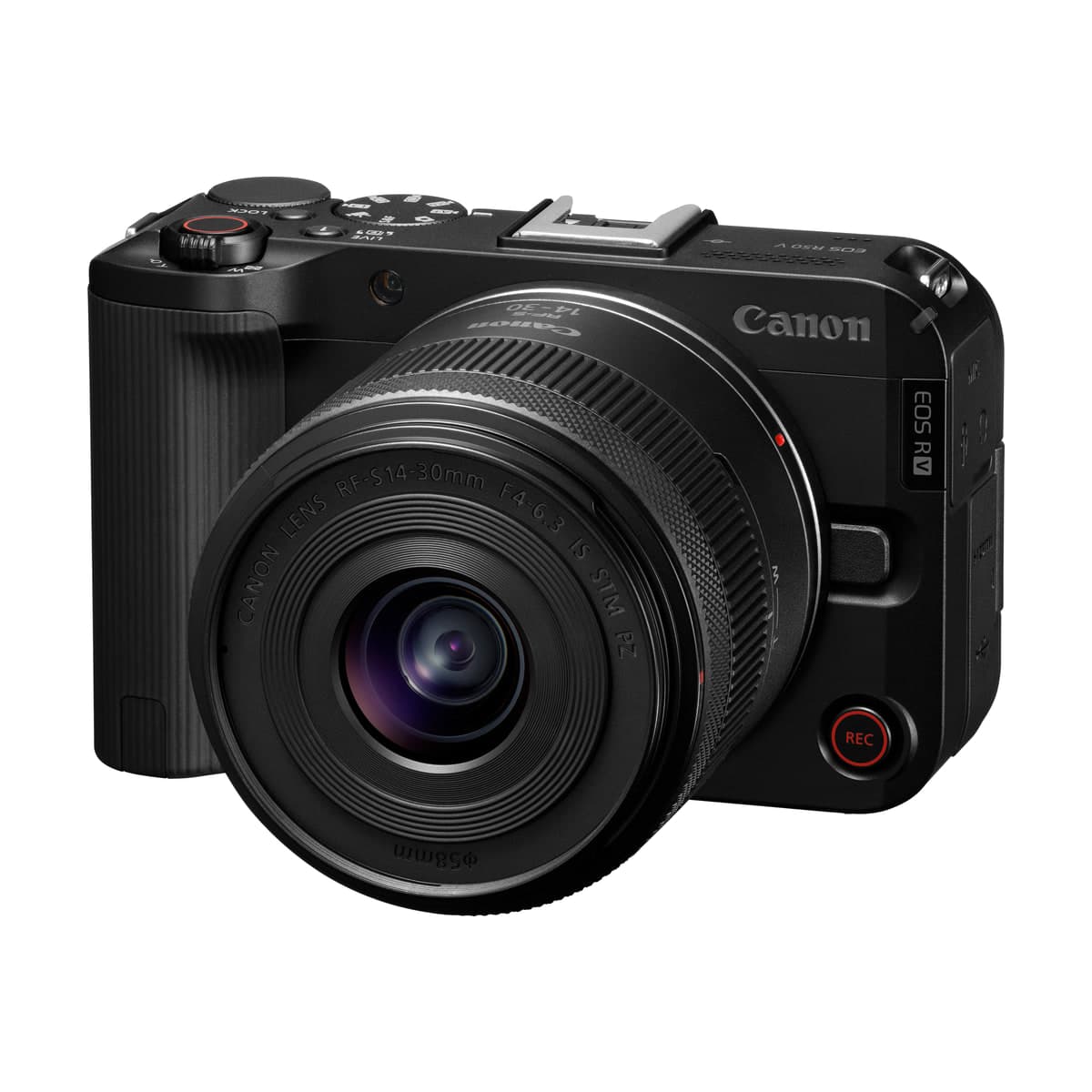 Canon EOS R50 V 비디오 카메라, 바디 또는 RF-S 14-30 mm 키트