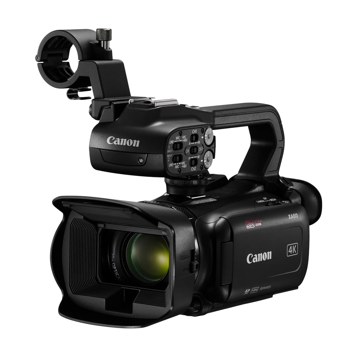 Canon XA60B 4K 업무용 캠코더, HDU-4 핸들 포함