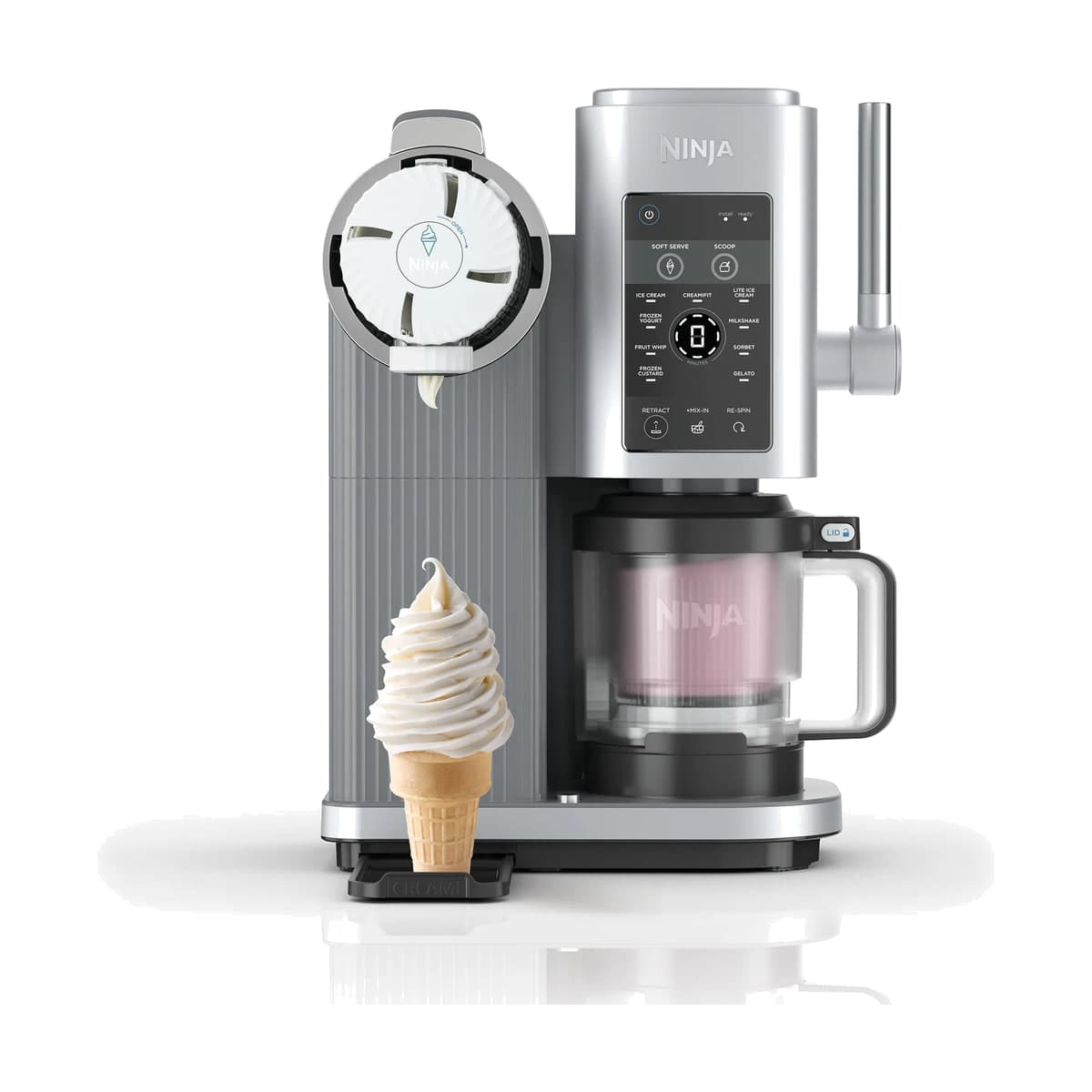 Ninja CREAMi Swirl Soft Serve and Ice Cream Maker (NC701)