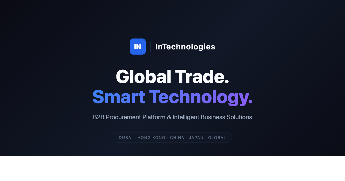 InTechnologies — Global Trade. Smart Technology.